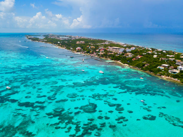 istock Women's Island aerial view 1017973726