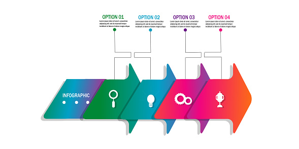 Timeline Graph Options Modern Timeline Infographic Chart Data Option Template Design Vector ...