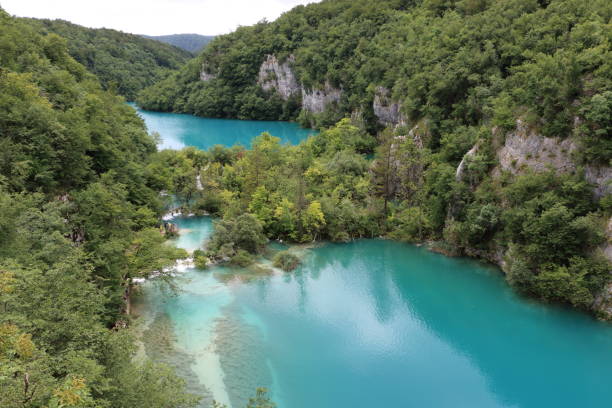 istock Plitvice Croatia lakes with waterfalls en fast flowing water 1017997142