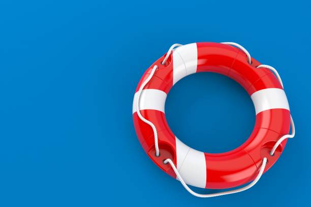 istock Life buoy with danish flag 1018021710