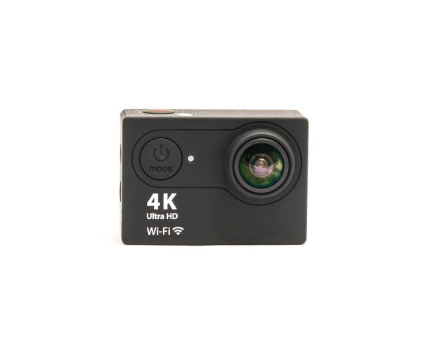 istock Close-up black Ultra HD, 4K action camera isolated 1018025042