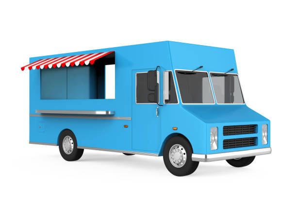 istock Food Truck Isolated 1018059296