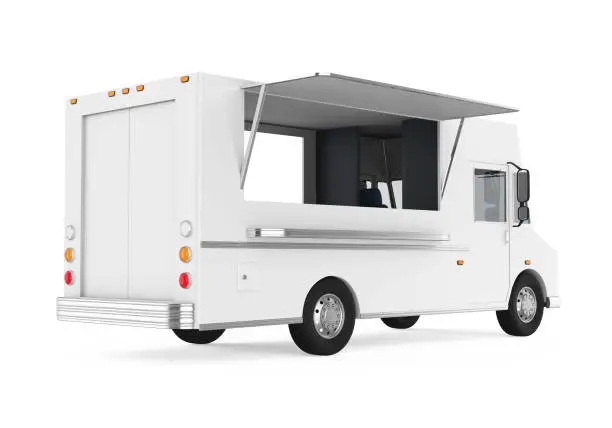 Photo of Food Truck Isolated