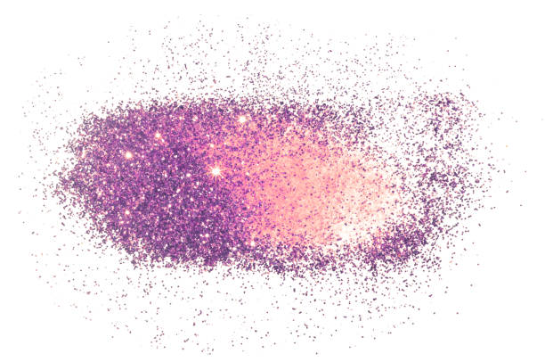istock Textured background with purple glitter sparkle on white 1018062412