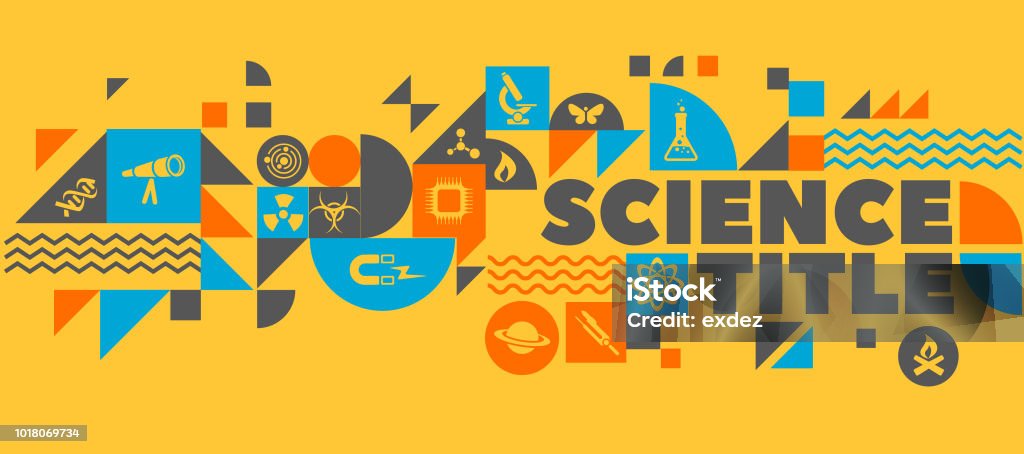 Science Title Design Composition Stock Illustration - Download Image ...