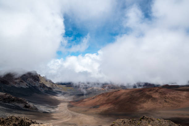 istock Clouds Part at Haleakala Crater, Maui. 1018070360