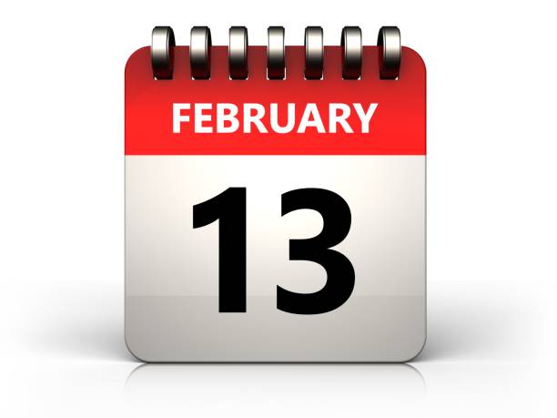 istock 3d 13 february calendar 1018073324
