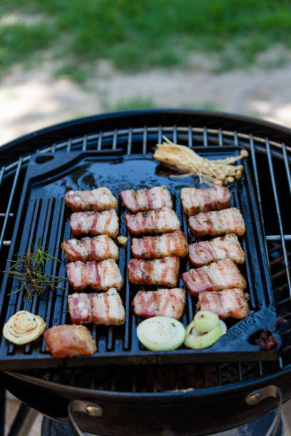 istock Pork belly party of Camping 1018076368