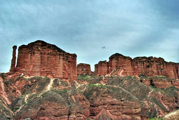 Rock Formation in Binggou Danxia, Gansu Province, China
