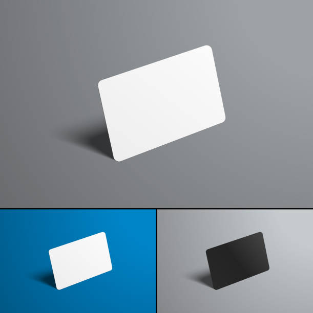 istock set of vector mock-ups for a bank and gift card. Isolated forms for the presentation of designs 1018085116