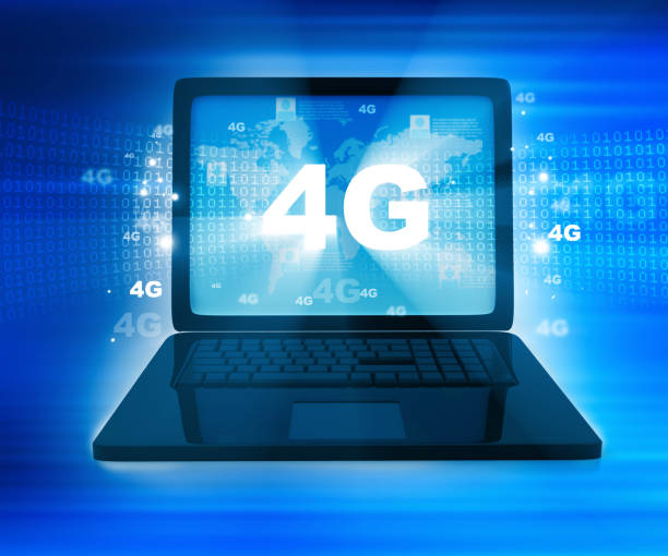 istock 4G network on laptop. 4G concept 1018089186