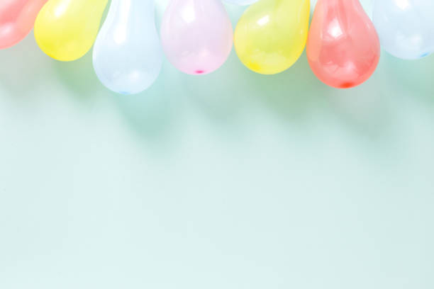 istock Set different colorful balloons Pattern decoration party concept 1018089390