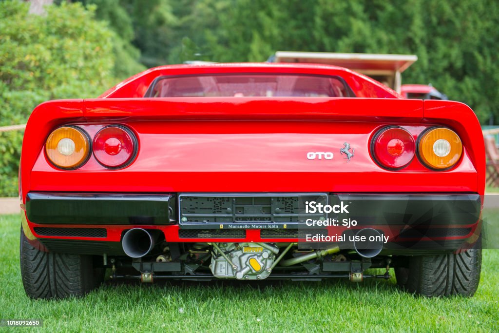 Ferrari 288 GTO 1980er Jahren Supersportwagen bei einer Oldtimer-show - Lizenzfrei 1980-1989 Stock-Foto