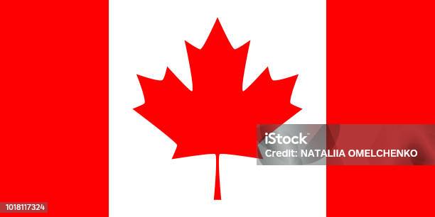 Canada Vector Flag Stock Illustration - Download Image Now - Canadian Flag, Vector, Canada