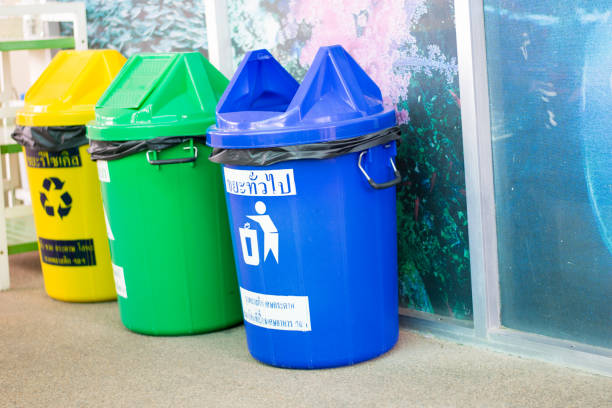 istock old colorful recycle bins 1018118692