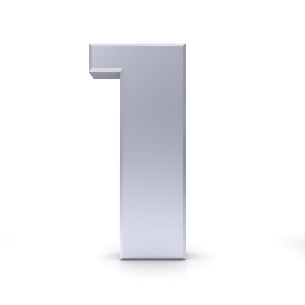 istock 1 number one first silver 3d sign isolated on white background 1018127656