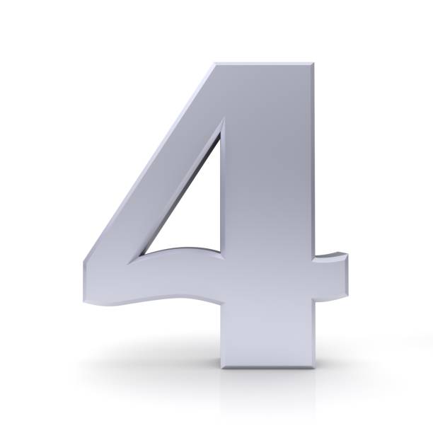 istock 4 number four fourth silver 3d sign isolated on white background 1018127808