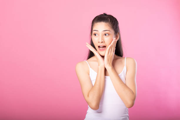 istock Summer woman surprise and shock 1018130242