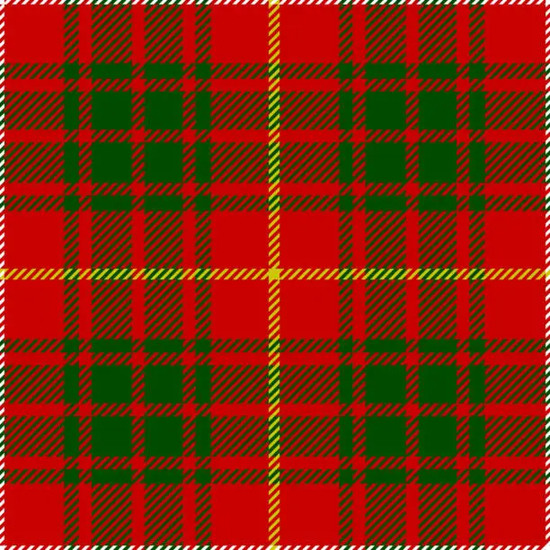 Vector illustration of Clan Bruce Scottish Tartan Plaid Pattern
