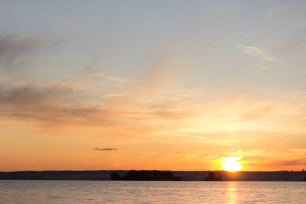 istock beautiful sunset over sea 1018138838