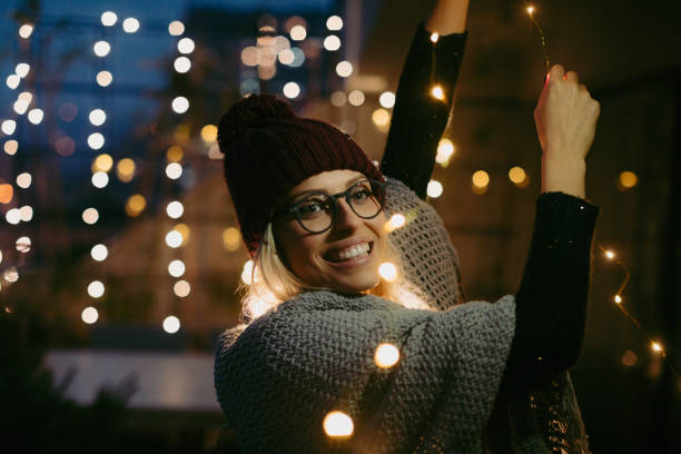 istock Decorating terrace for winter holidays 1018169670