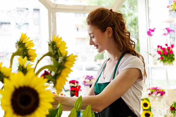 istock young Flower shop owner 1018176586
