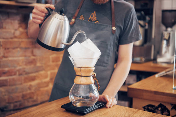 istock Barista Prepare Coffee Working Order Concept 1018193282