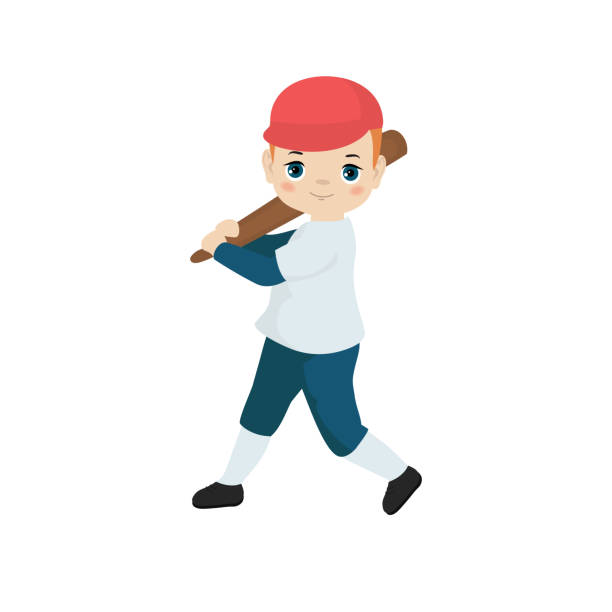 ilustrações de stock, clip art, desenhos animados e ícones de kids playing various sports - baseball pitcher small sports league