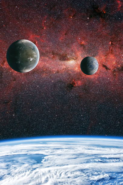 istock A view of space from the earth. Colorful deep space. Universe concept background. Elements of this image furnished by NASA 1018207990