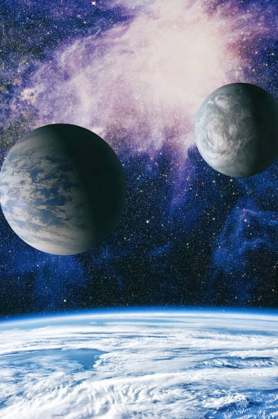 istock A view of space from the earth. Colorful deep space. Universe concept background. Elements of this image furnished by NASA 1018208522