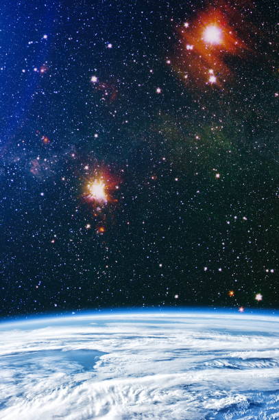 istock A view of space from the earth. Colorful deep space. Universe concept background. Elements of this image furnished by NASA 1018210472