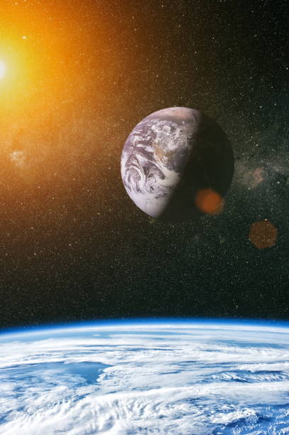 istock A view of space from the earth. Colorful deep space. Universe concept background. Elements of this image furnished by NASA 1018210648