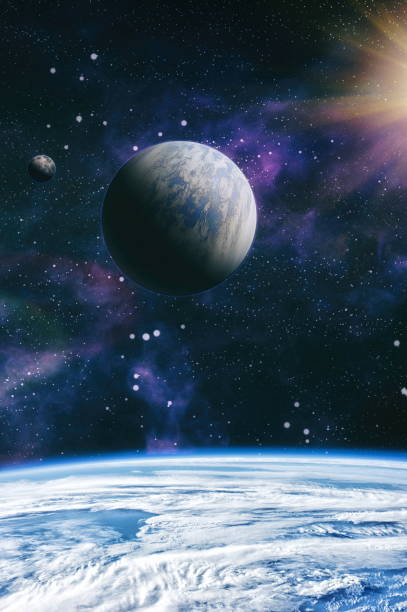 istock A view of space from the earth. Colorful deep space. Universe concept background. Elements of this image furnished by NASA 1018210832