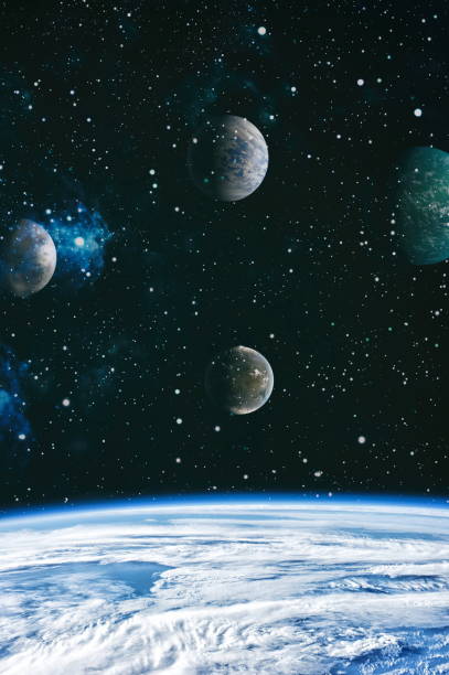 istock A view of space from the earth. Colorful deep space. Universe concept background. Elements of this image furnished by NASA 1018210974