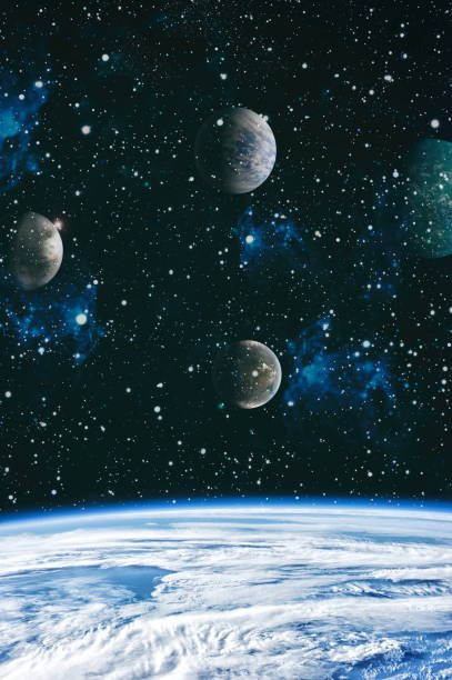 istock A view of space from the earth. Colorful deep space. Universe concept background. Elements of this image furnished by NASA 1018210994