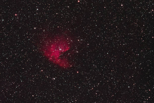 Pacman Nebula The Pacman Nebula NGC 281 in the constellation Cassiopeia as seen from Stockach in Germany. emission nebula stock pictures, royalty-free photos & images