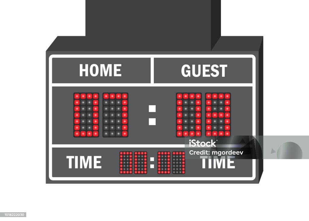 Scoreboard Football American American Football Vector Scoreboard Sport