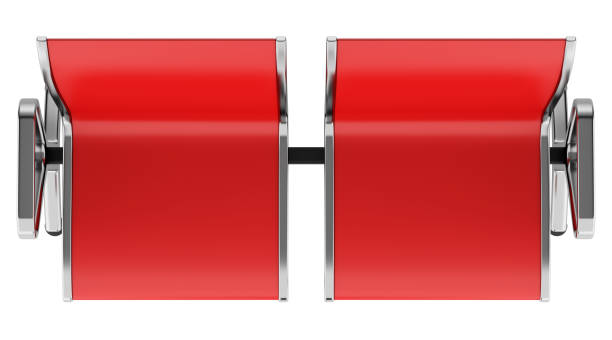 istock red waiting chairs isolated on white background. top view 1018232918