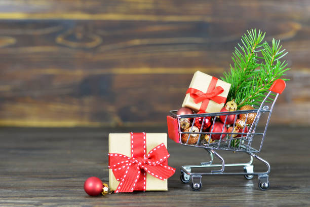 istock Christmas gifts shopping 1018237458