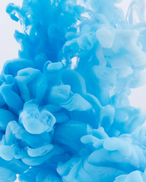 istock Abstract background. Acrylic blue colors and ink in water. 1018237696