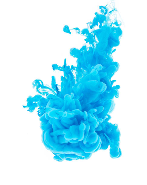 istock Abstract background. Acrylic blue colors and ink in water. 1018237898