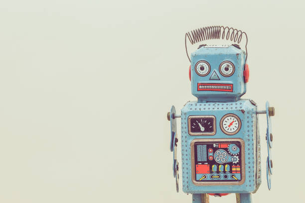 istock Vintage tin toy robot 1018238820
