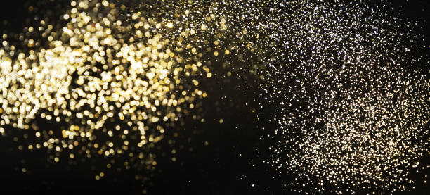 istock Golden (Christmas, New Year) Glitter Lights Defocused Background 1018241020