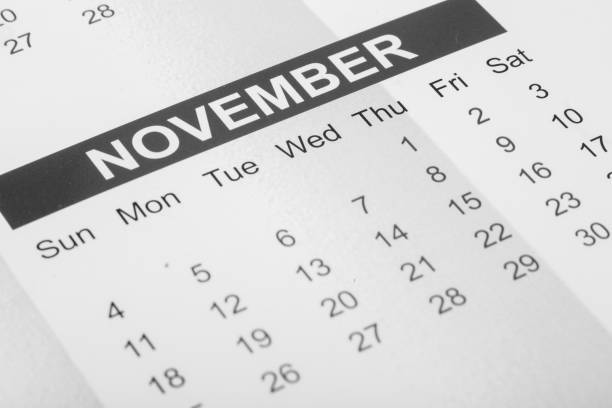 istock Calendar showing November 2018 1018245550