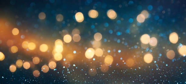 istock Blurred Christmas and New Year Holidays Background with bokeh 1018253128
