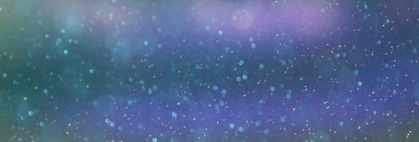 istock Christmas and Happy new year on blurred bokeh with snowfall banner background 1018253188
