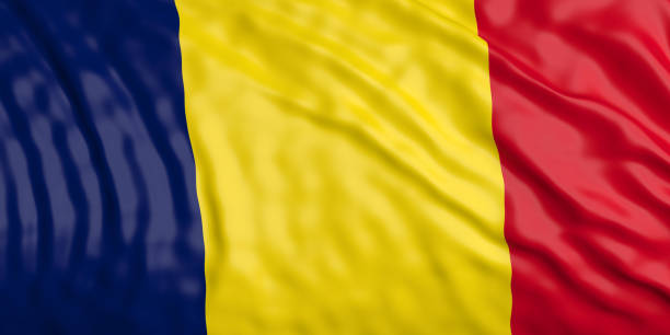 istock Waiving Chad flag. 3d illustration 1018266168