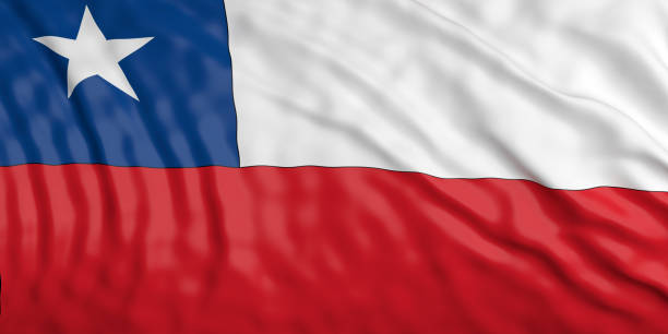 istock Waiving Chile flag. 3d illustration 1018266214