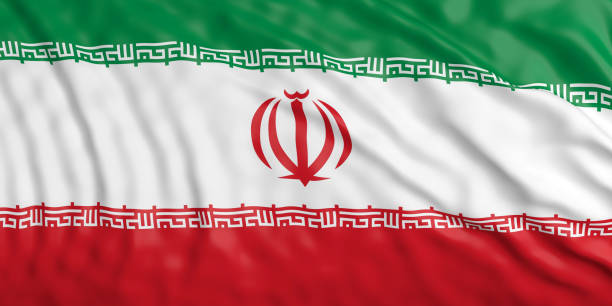 istock Waiving Iran flag. 3d illustration 1018266336