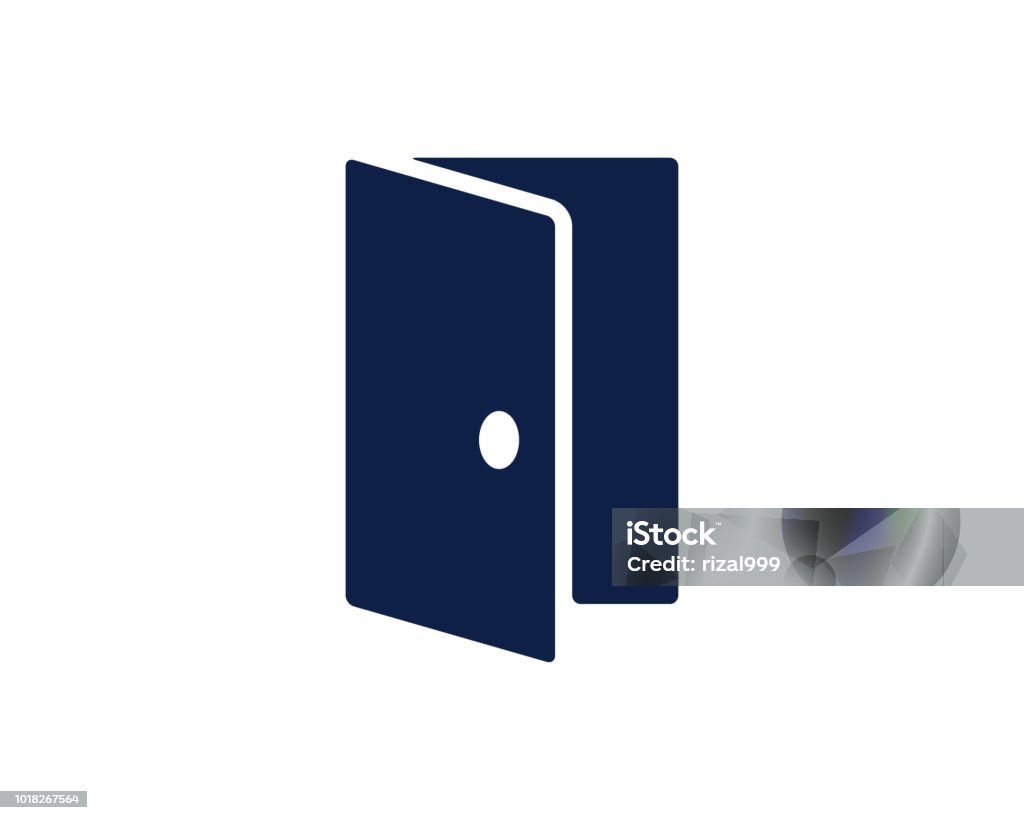 exit door glyph icon exit door glyph icon , designed for web and app Front Door stock vector